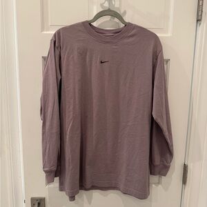 Nike Purple Long Sleeve Tee Athletic Style